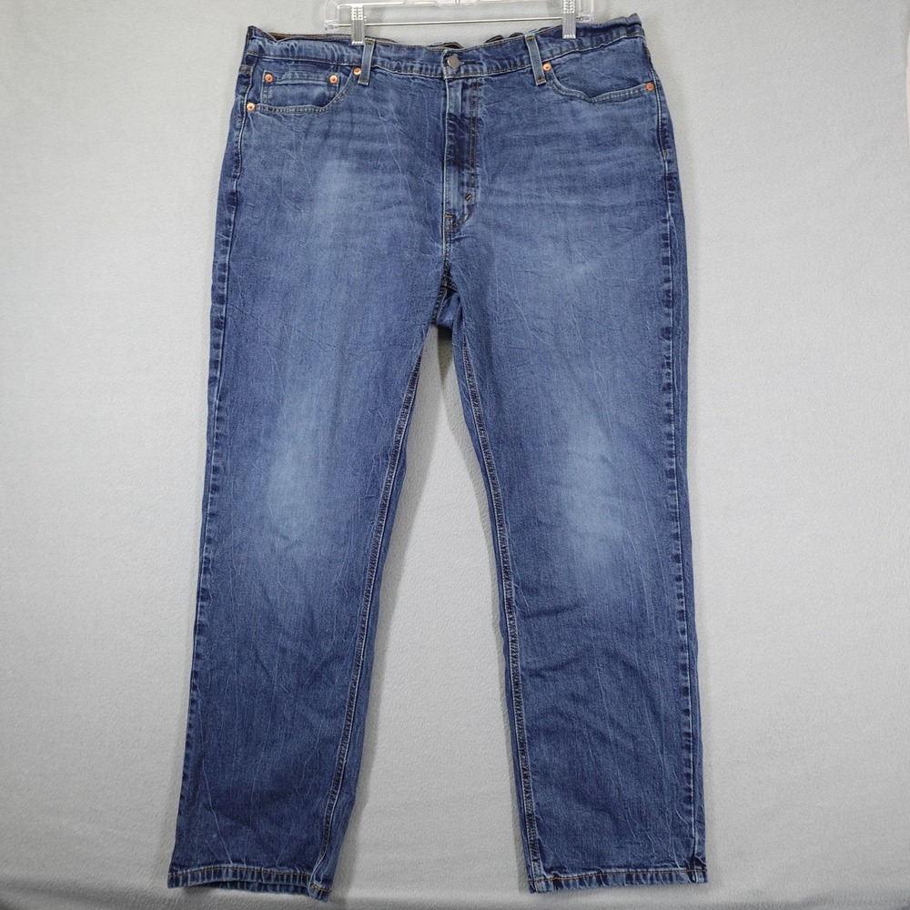 Levi's 541 Jeans Mens 42x32 Blue Athletic Taper Stretch Denim Casual Workwear